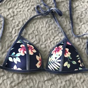 Velvet Floral VS Bikini Top